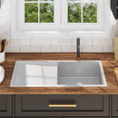 vidaXL kézzel készült rozsdamentes acél mosogató