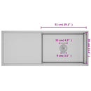 vidaXL kézzel készült rozsdamentes acél mosogató