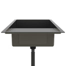 vidaXL fekete kézzel készült rozsdamentes acél mosogató