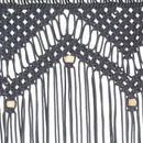 vidaXL antracitszürke makramé pamutfüggöny 140 x 240 cm