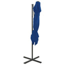 vidaXL azúrkék dupla tetejű konzolos napernyő 250 x 250 cm