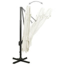 vidaXL homokszínű dupla tetejű konzolos napernyő 300 x 300 cm