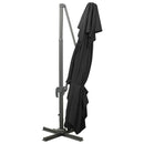 vidaXL fekete dupla tetejű konzolos napernyő 400 x 300 cm