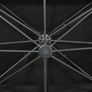 vidaXL fekete dupla tetejű konzolos napernyő 400 x 300 cm