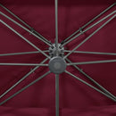 vidaXL bordó dupla tetejű konzolos napernyő 400 x 300 cm