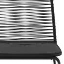 vidaXL 4 db fekete polyrattan kültéri szék