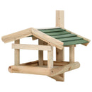 vidaXL tömör fa madáretető 35 x 29,5 x 21 cm
