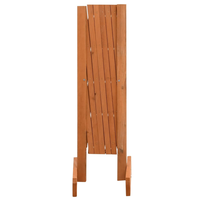 vidaXL narancssárga tömör fenyőfa rácsos kerti kerítés 120 x 60 cm