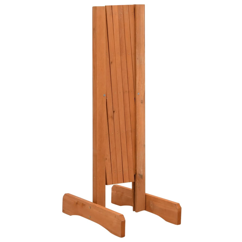 vidaXL narancssárga tömör fenyőfa rácsos kerti kerítés 120 x 60 cm
