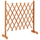 vidaXL narancssárga tömör fenyőfa rácsos kerti kerítés 120 x 90 cm