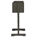 vidaXL szürke tömör fenyőfa rácsos kerti ültetőláda 45x30x74 cm