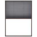vidaXL barna alumínium pliszé ablakszúnyogháló 60 x 80 cm