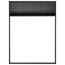 vidaXL barna alumínium pliszé ablakszúnyogháló 60 x 80 cm