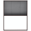 vidaXL barna alumínium pliszé ablakszúnyogháló 80 x 100 cm