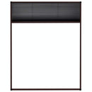vidaXL barna alumínium pliszé ablakszúnyogháló 80 x 100 cm