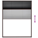 vidaXL barna alumínium pliszé ablakszúnyogháló 80 x 100 cm