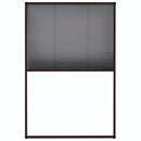 vidaXL barna alumínium pliszé ablakszúnyogháló 80 x 120 cm