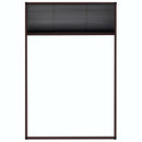 vidaXL barna alumínium pliszé ablakszúnyogháló 80 x 120 cm