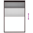 vidaXL barna alumínium pliszé ablakszúnyogháló 80 x 120 cm