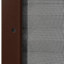 vidaXL barna alumínium pliszé ablakszúnyogháló 120 x 120 cm