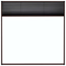 vidaXL barna alumínium pliszé ablakszúnyogháló 120 x 120 cm