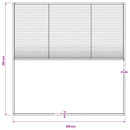 vidaXL barna alumínium pliszé ablakszúnyogháló 120 x 120 cm