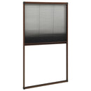 vidaXL barna alumínium pliszé ablakszúnyogháló 80 x 160 cm