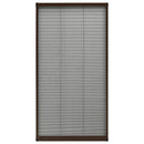 vidaXL barna alumínium pliszé ablakszúnyogháló 80 x 160 cm