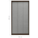 vidaXL barna alumínium pliszé ablakszúnyogháló 80 x 160 cm