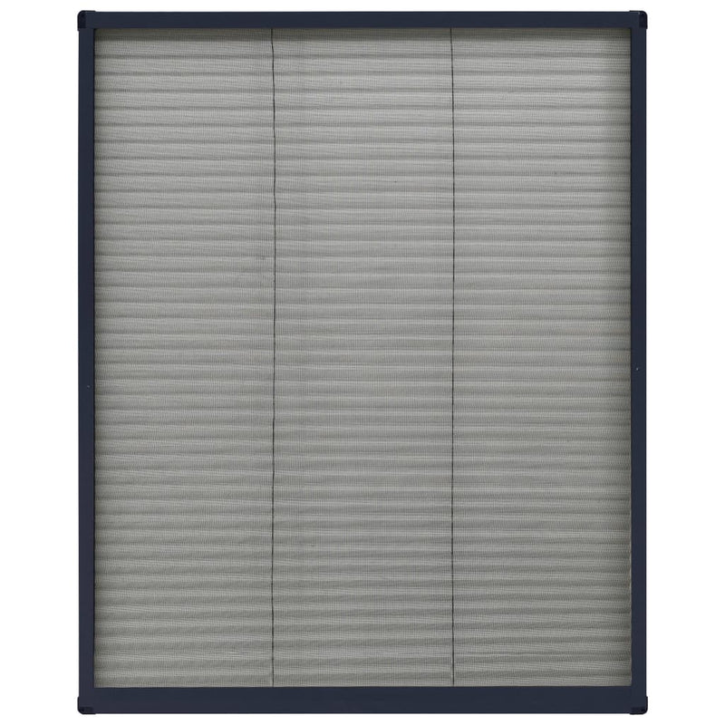 vidaXL antracitszürke alumínium pliszé ablakszúnyogháló 60 x 80 cm