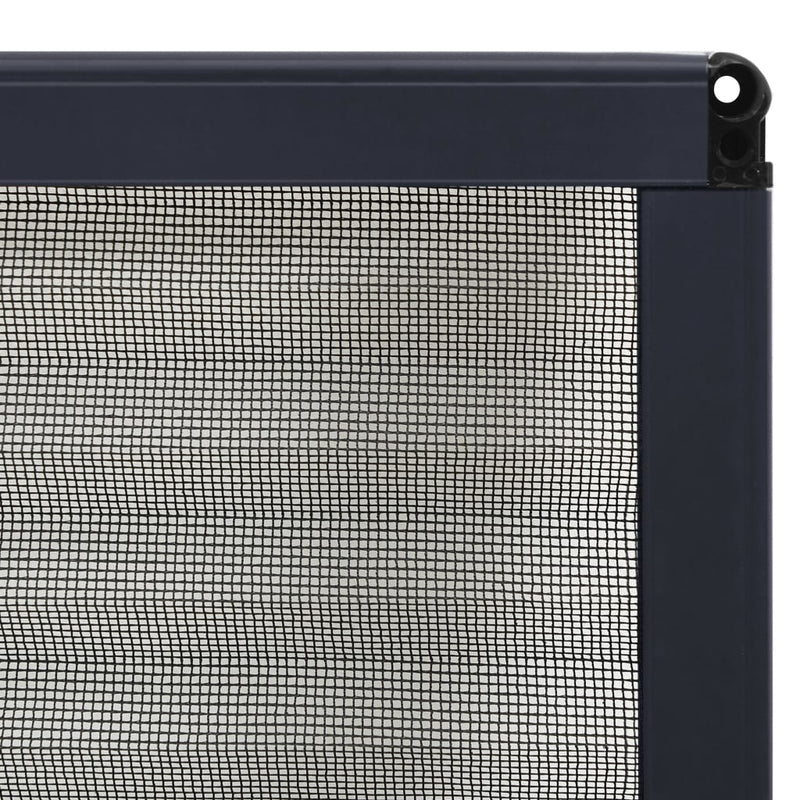 vidaXL antracitszürke alumínium pliszé ablakszúnyogháló 60 x 80 cm