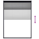 vidaXL antracitszürke alumínium pliszé ablakszúnyogháló 60 x 80 cm