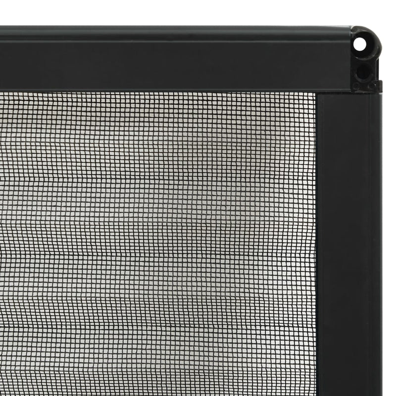 vidaXL antracitszürke alumínium pliszé ablakszúnyogháló 80 x 100 cm