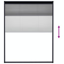 vidaXL antracitszürke alumínium pliszé ablakszúnyogháló 80 x 100 cm