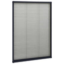 vidaXL antracitszürke alumínium pliszé ablakszúnyogháló 80 x 120 cm
