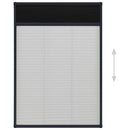 vidaXL antracitszürke alumínium pliszé ablakszúnyogháló 80 x 120 cm