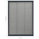 vidaXL antracitszürke alumínium pliszé ablakszúnyogháló 80 x 120 cm