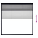 vidaXL antracitszürke alumínium pliszé ablakszúnyogháló 120 x 120 cm