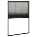 vidaXL antracitszürke alumínium pliszé ablakszúnyogháló 80 x 160 cm
