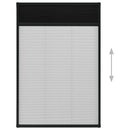vidaXL antracitszürke alumínium pliszé ablakszúnyogháló 80 x 160 cm