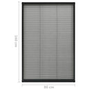 vidaXL antracitszürke alumínium pliszé ablakszúnyogháló 80 x 160 cm