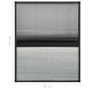 vidaXL alumínium pliszé ablakszúnyogháló árnyékolóval 60 x 80 cm
