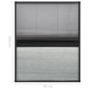 vidaXL alumínium pliszé ablakszúnyogháló árnyékolóval 80 x 100 cm
