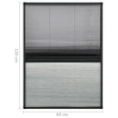 vidaXL alumínium pliszé ablakszúnyogháló árnyékolóval 80 x 120 cm