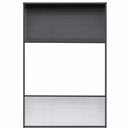 vidaXL alumínium pliszé ablakszúnyogháló árnyékolóval 80 x 120 cm