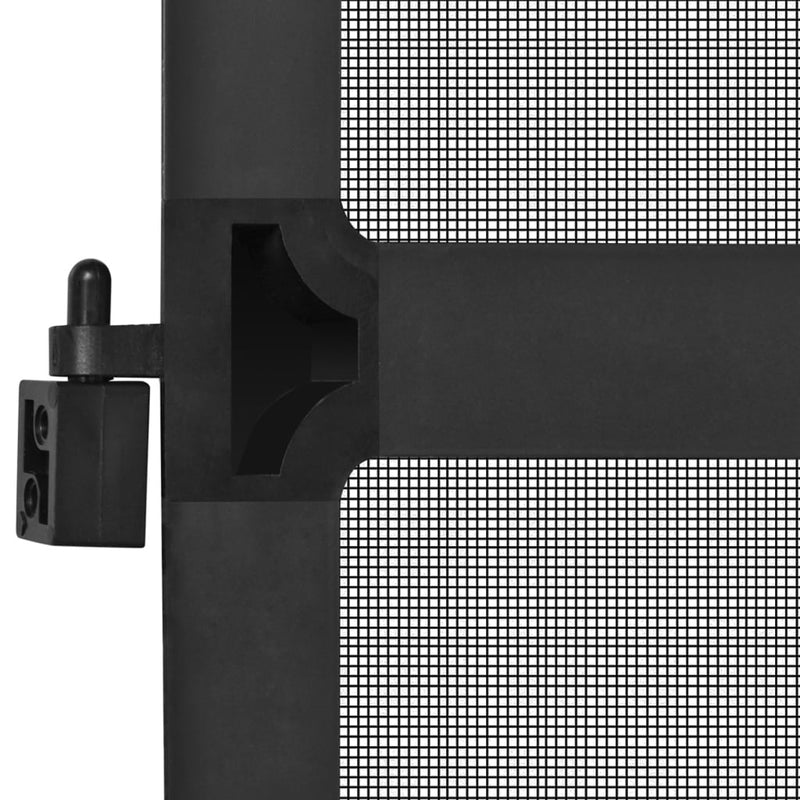vidaXL antracitszürke zsanéros ajtó szúnyogháló 120 x 240 cm