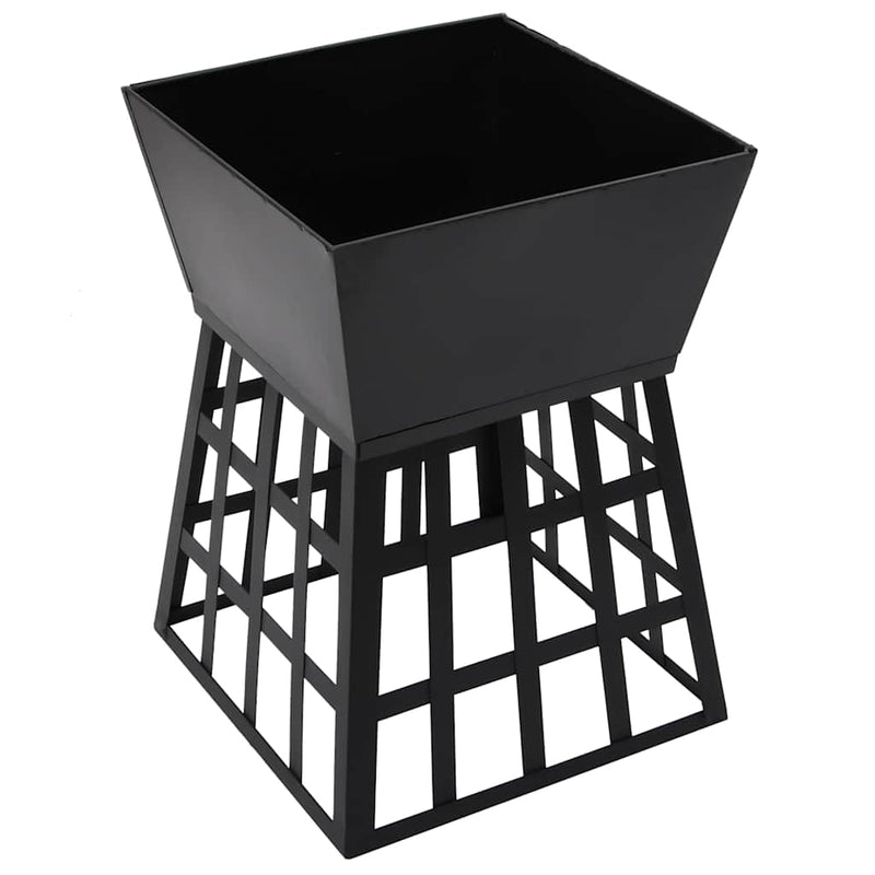 vidaXL 2 az 1-ben acél tűzrakó és grillező 34 x 34 x 48 cm