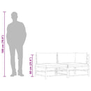 vidaXL 2 részes bambusz kerti ülőgarnitúra krémfehér párnákkal