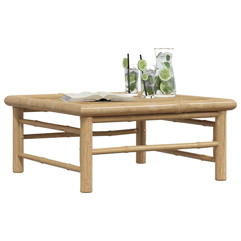 vidaXL bambusz kerti asztal 65 x 65 x 30 cm