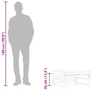 vidaXL bambusz kerti lábtartó sötétszürke párnával